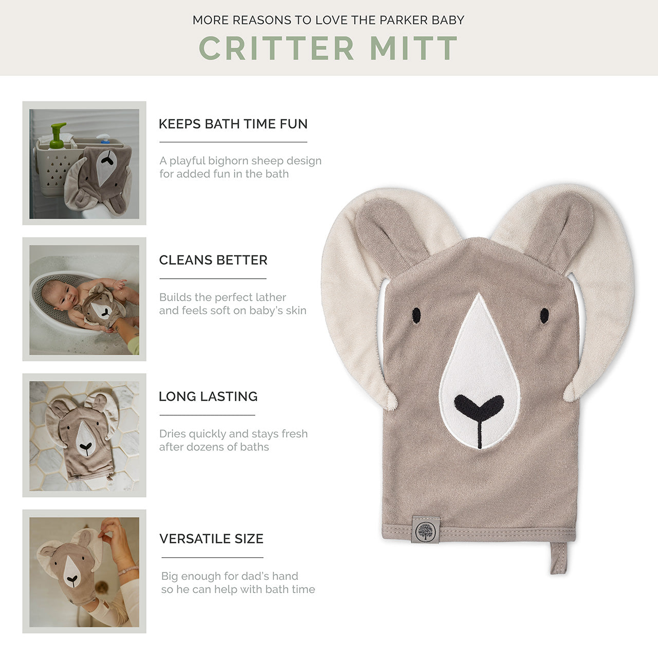 Critter Mitt Washcloth