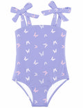 Toddler Girl Swimsuit One-Piece Purple Butterfly
