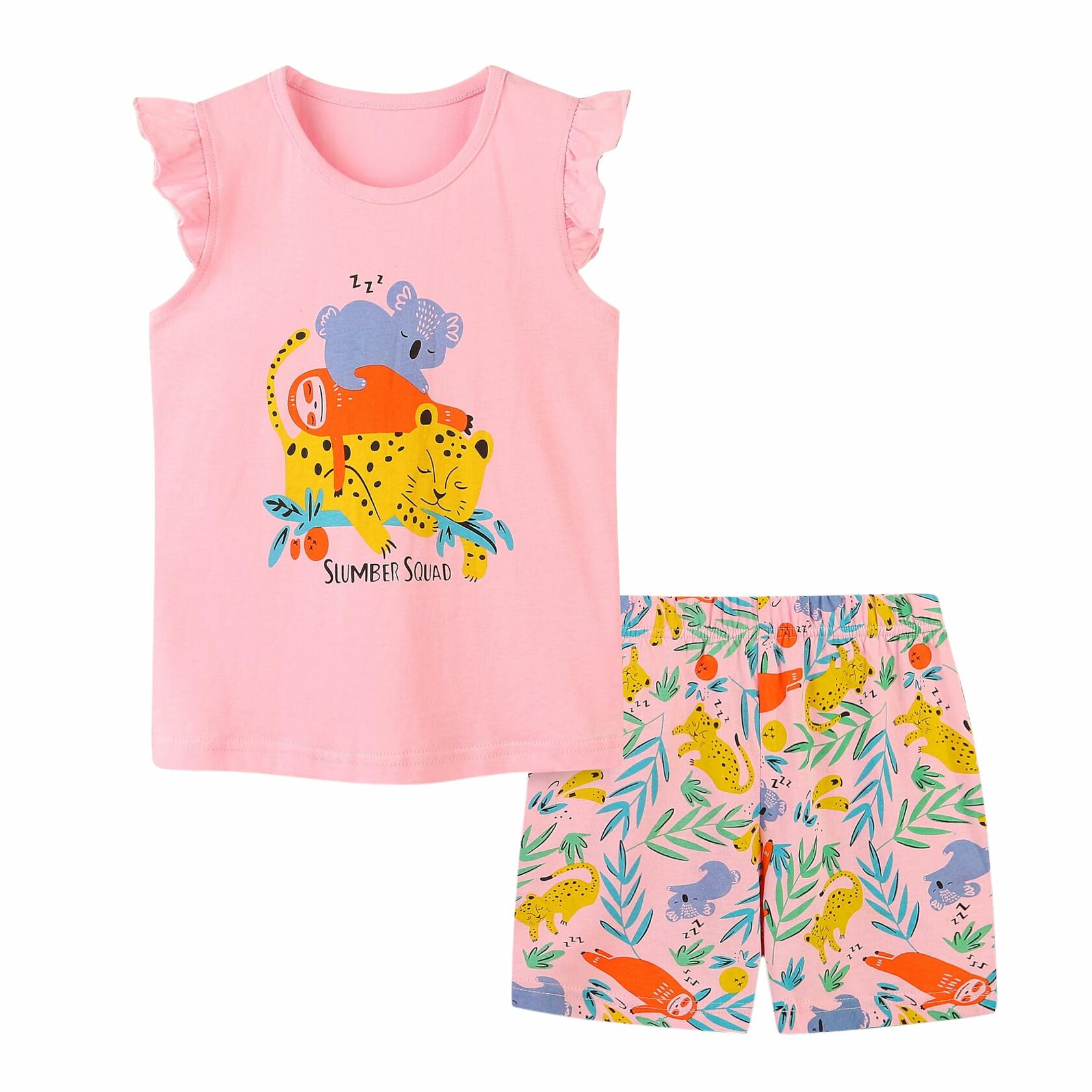 Toddler Girls Summer Outfit Cotton Tank Top & Short