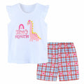 Toddler Girls Cotton Flutter Sleeve Tank Top & Shorts Set